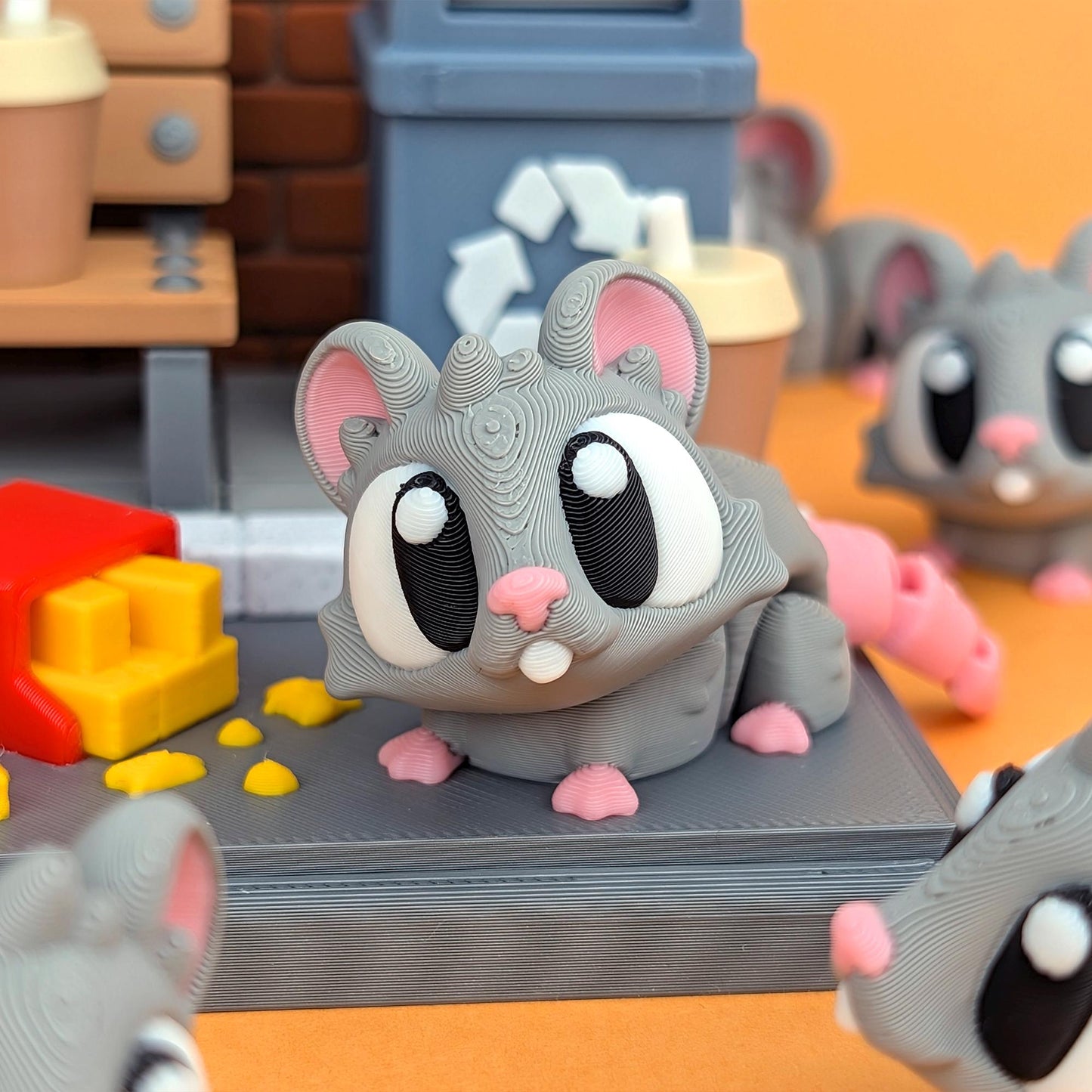 Rat Diorama: Subway Desk Decor