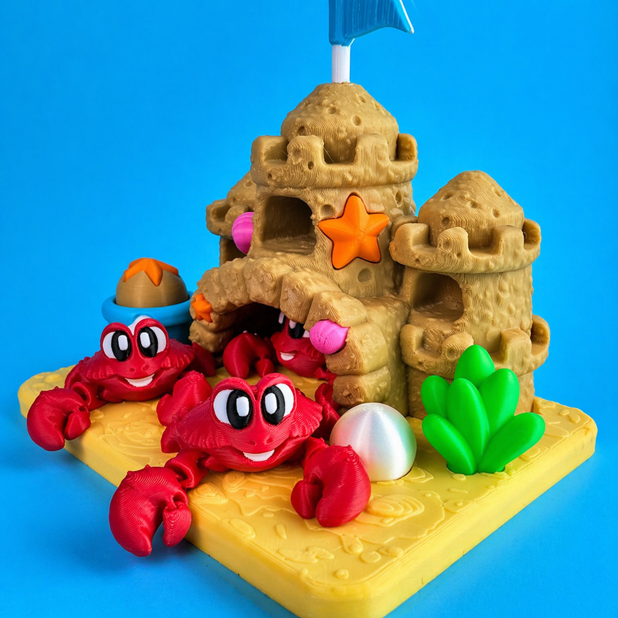Crab Castle Mini Diorama ποΈπ¦