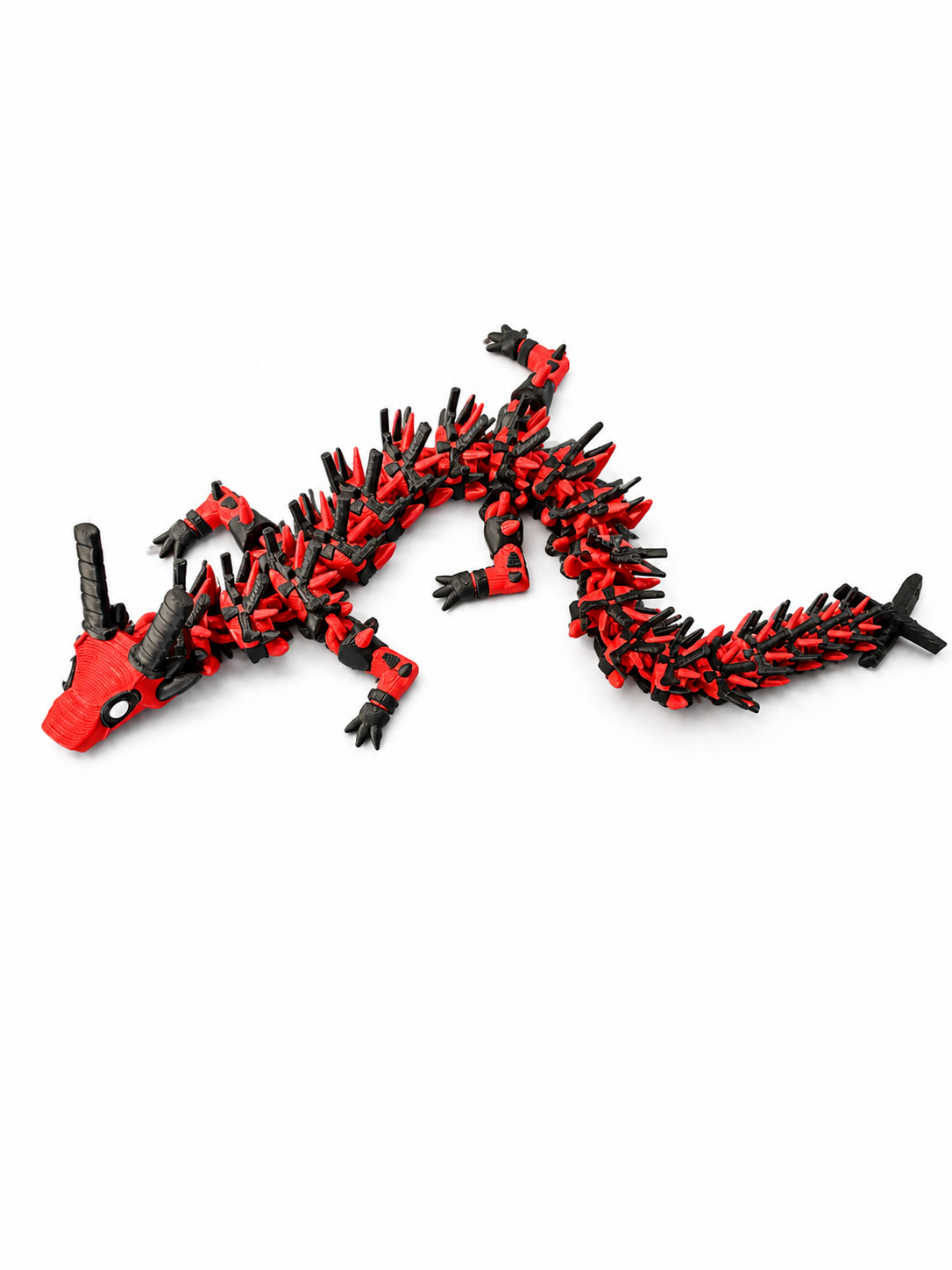 Red & Black Ninja Superhero Dragon