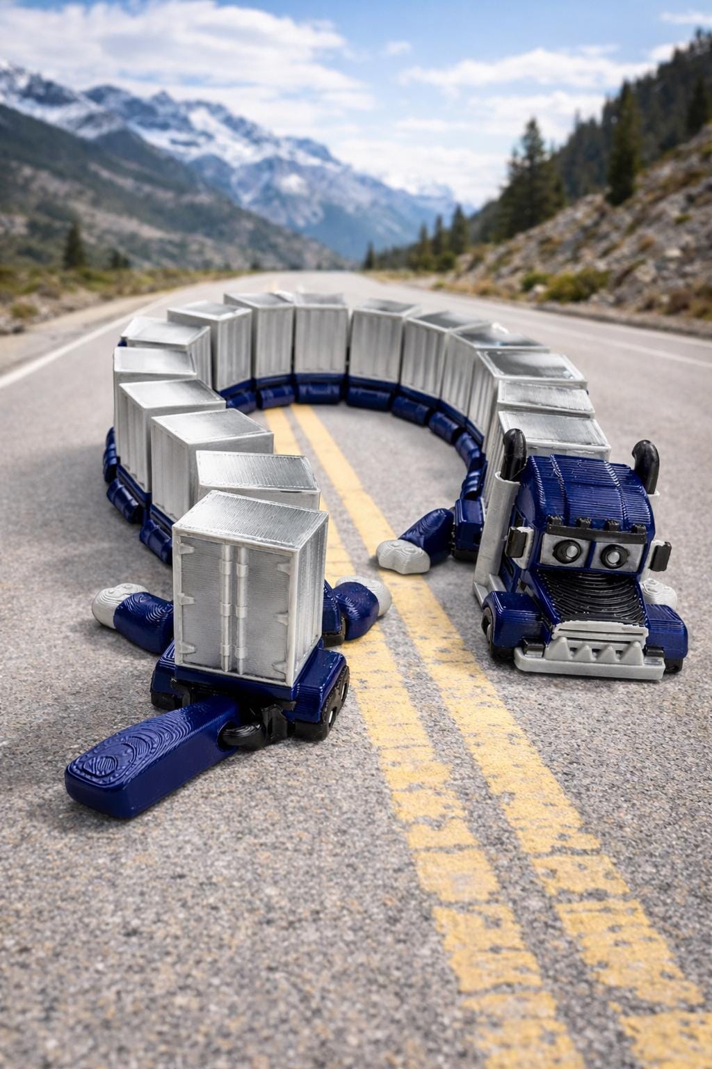 Semi Truck Transforming Toy