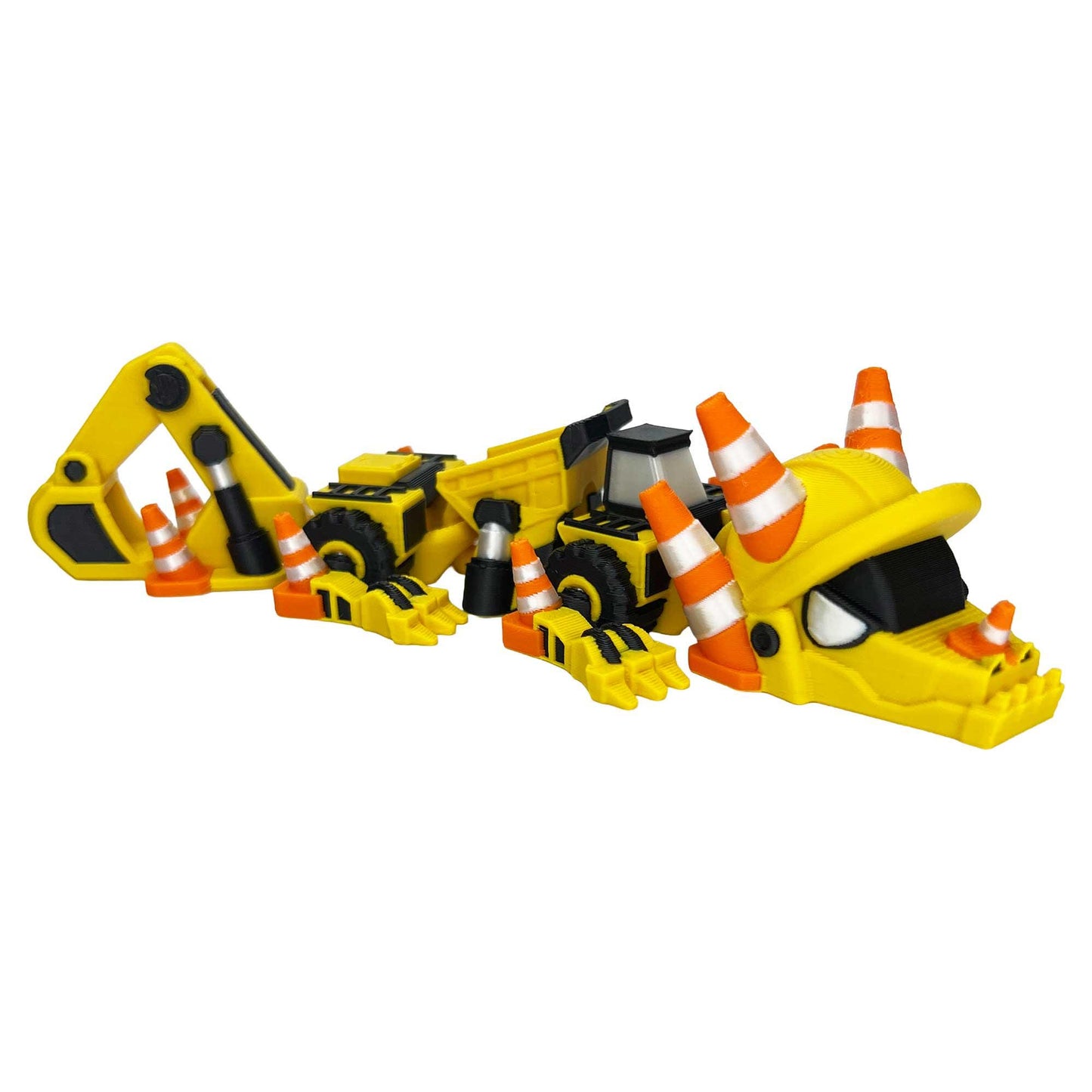Construction Dragon: 3D Printed Desk Toy, Construction Gift