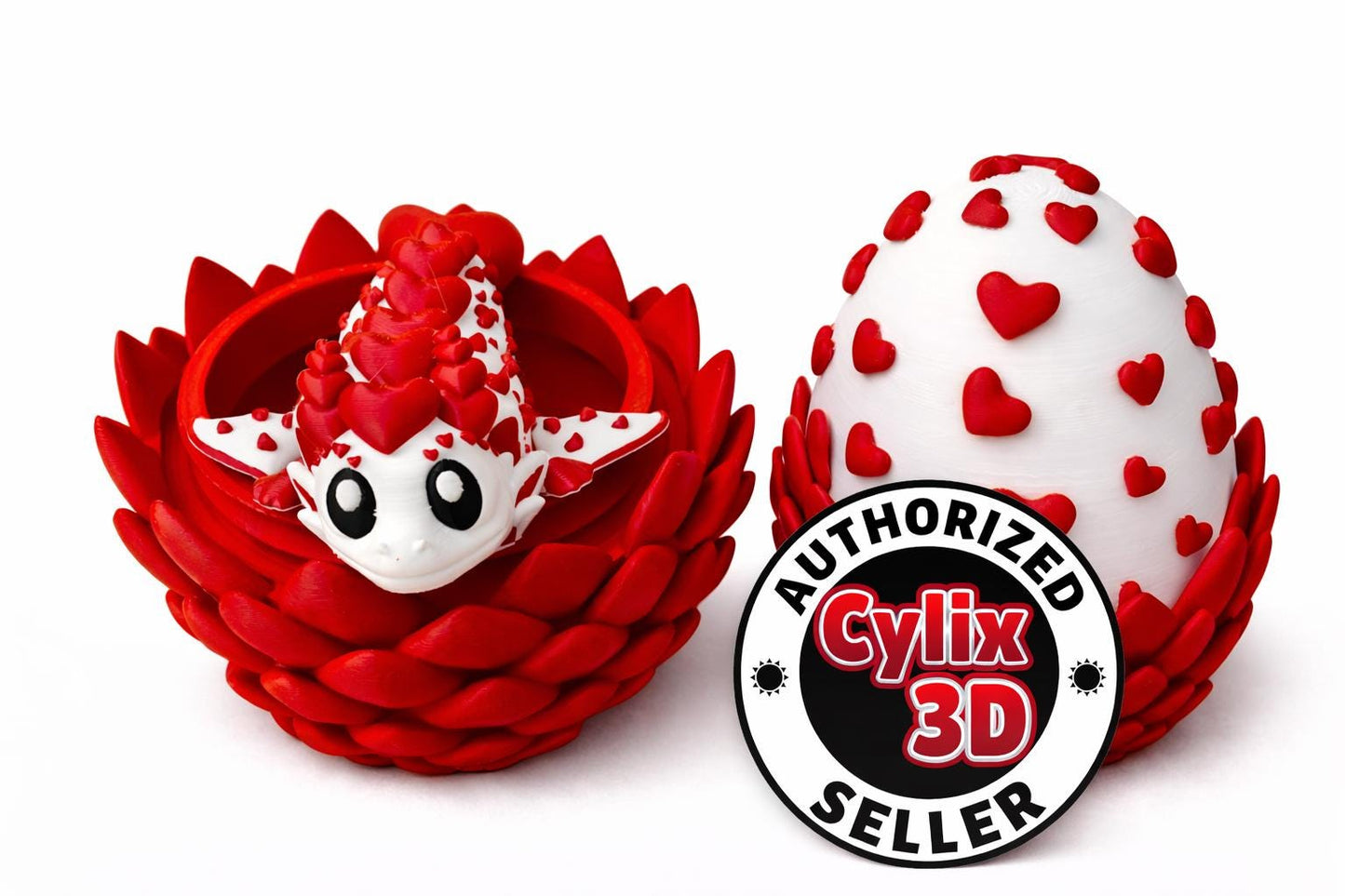 Heart Dragon with Matching Egg
