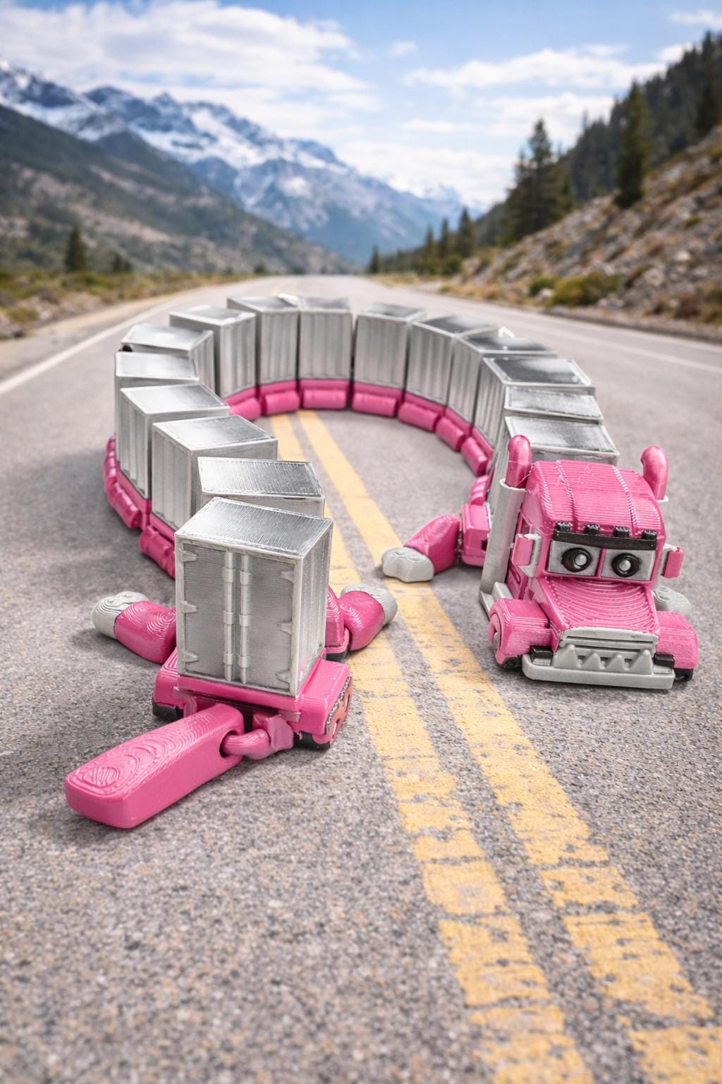 Semi Truck Transforming Toy