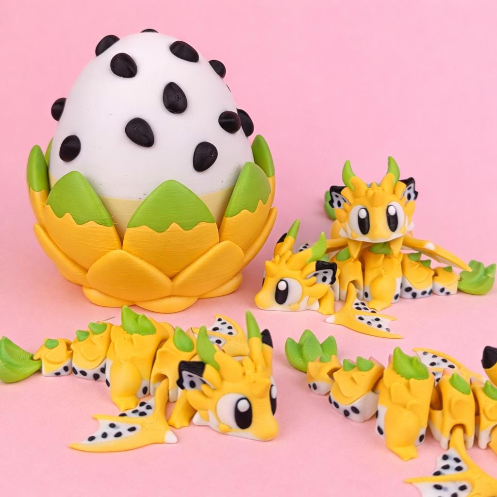 Dragon Fruit Dragons & Egg Set