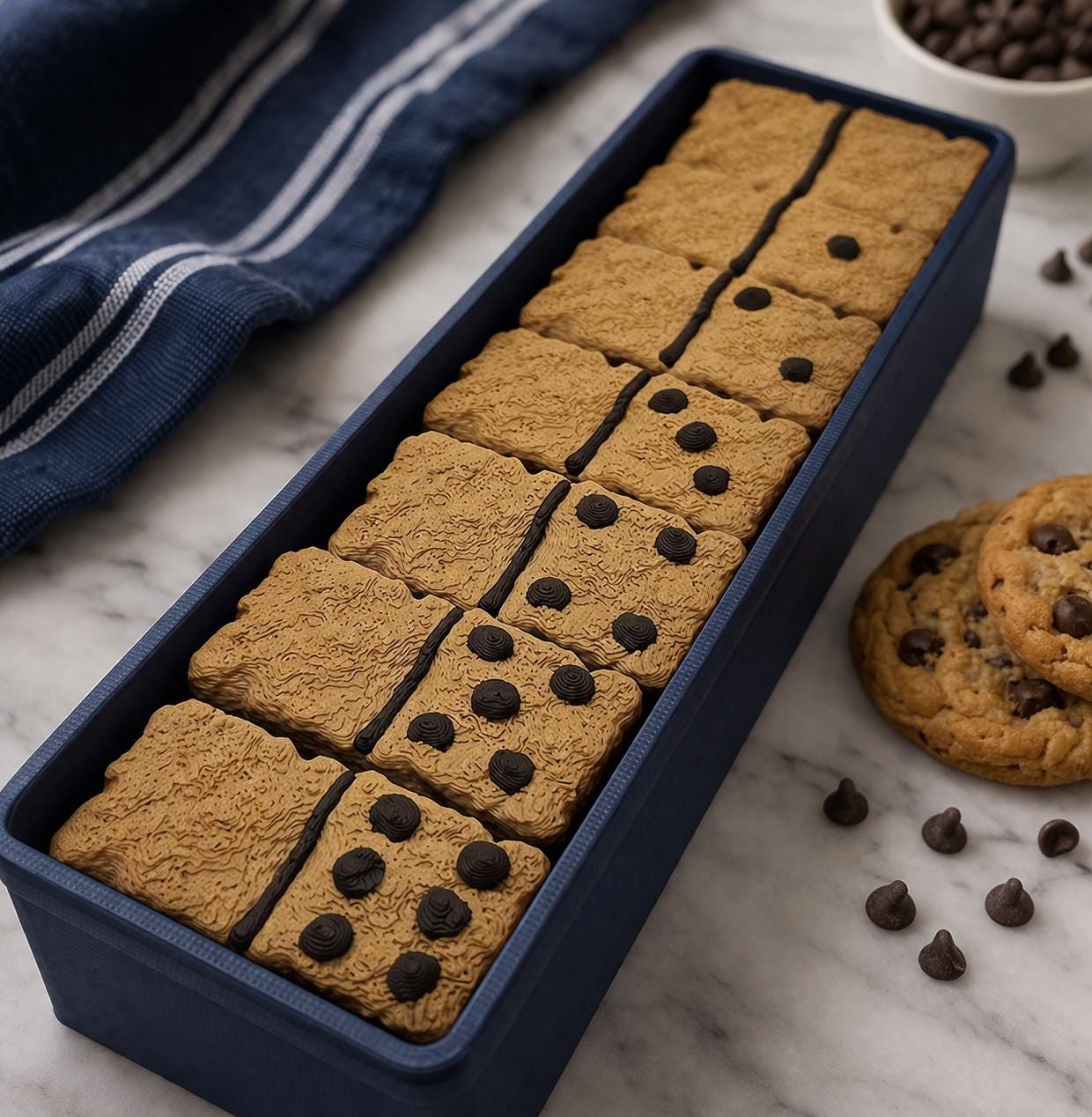 Chocolate Chip Cookie Dominoes Set
