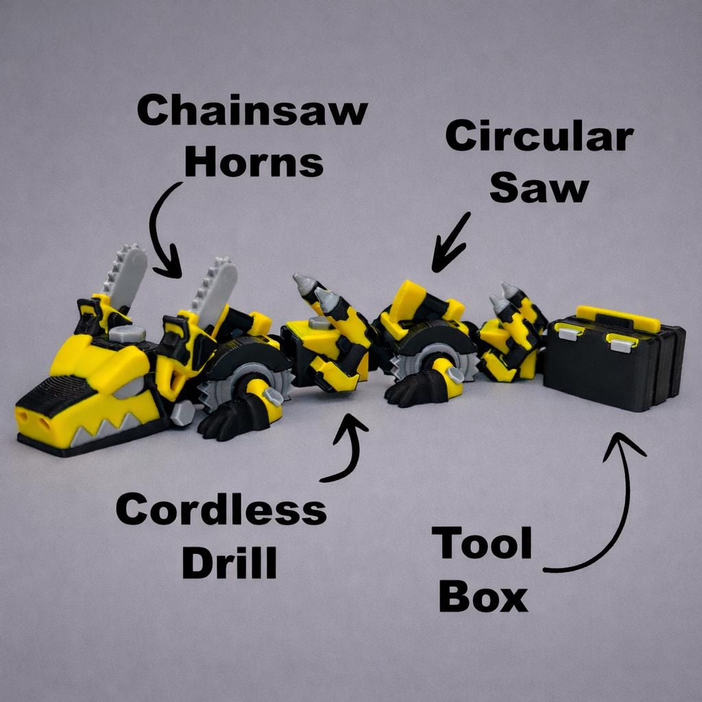 Power Tool Dragon Desk Toy