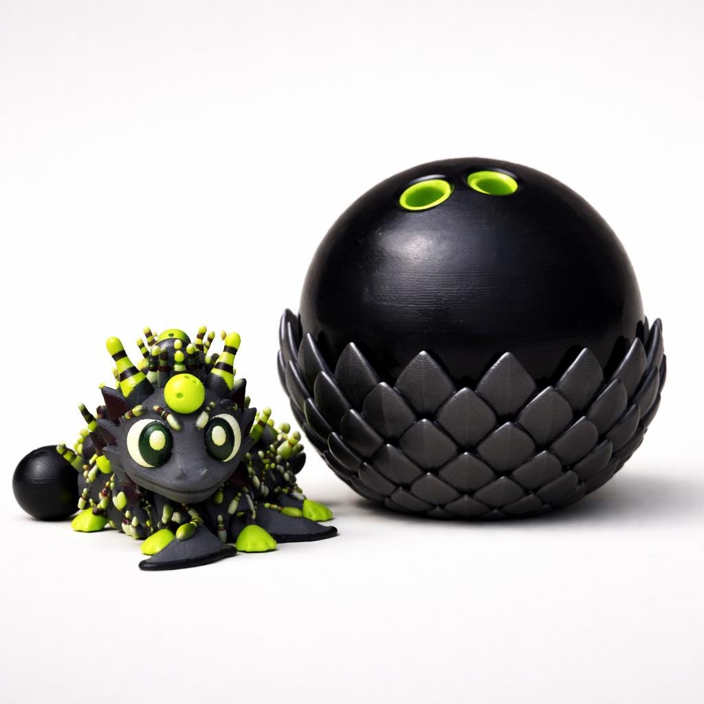 Bowling Dragon & Egg Set