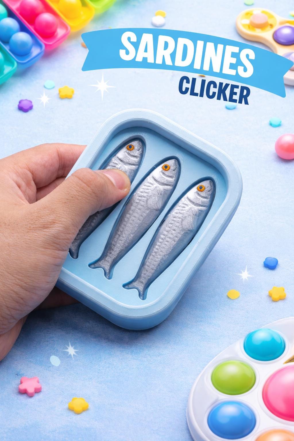 Sardines Fidget Clicker Toy