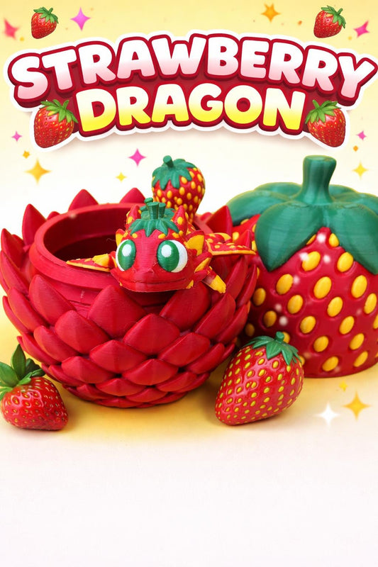 Strawberry Dragon and Egg Set