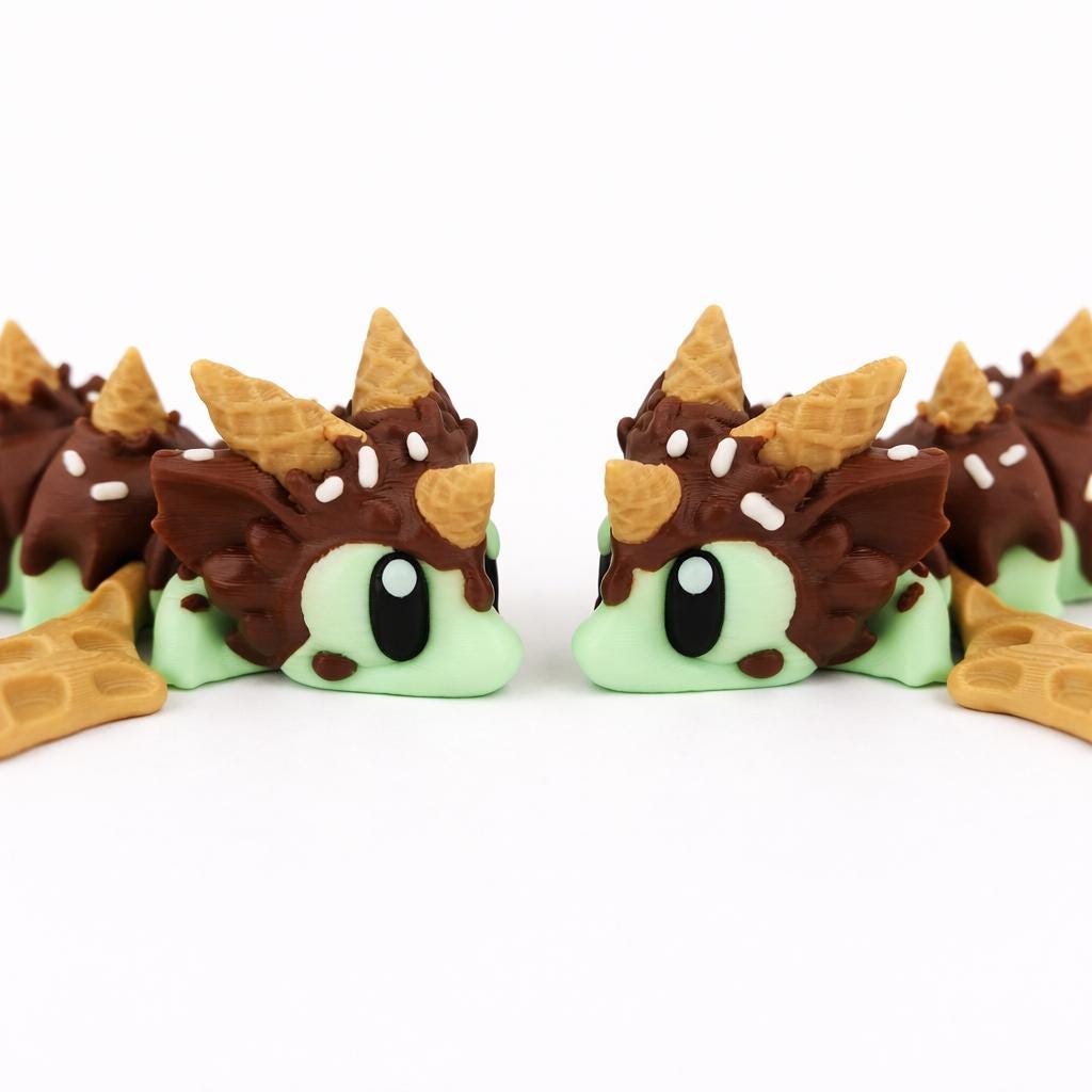 Chocolate Mint Dragon & Egg Set
