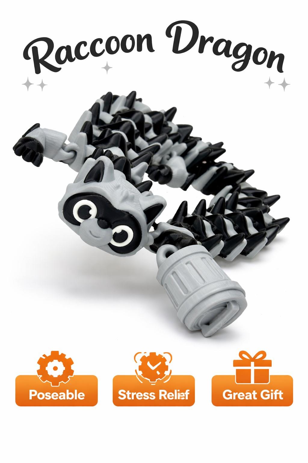 Articulated Raccoon Fidget Toy