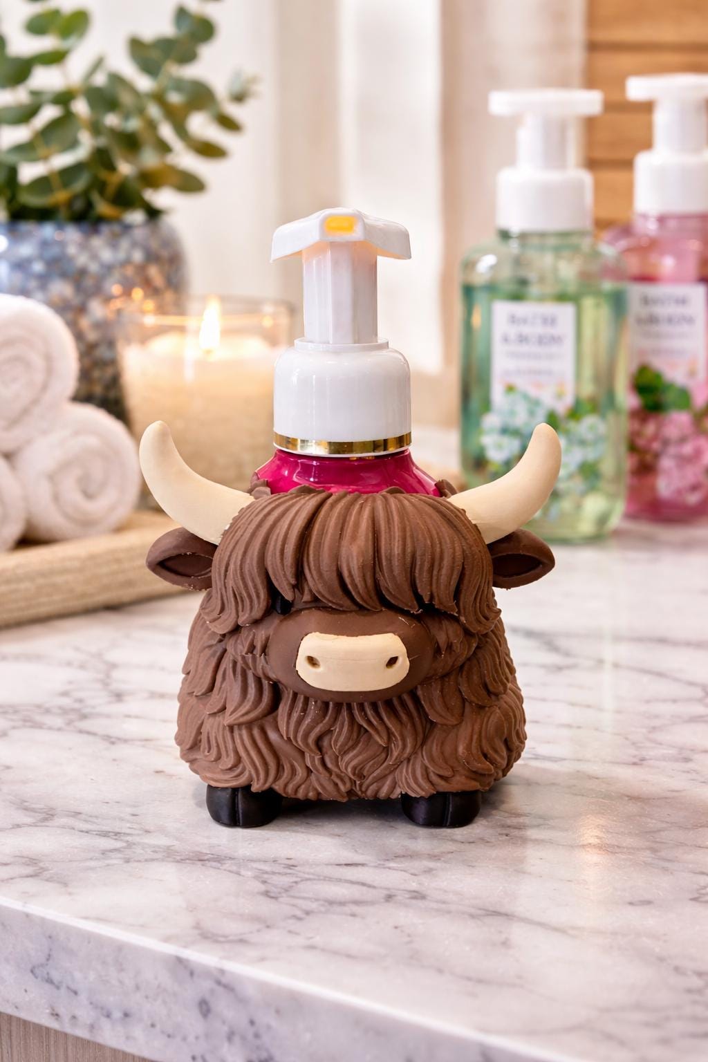 Highland Cow Soap Dispenser