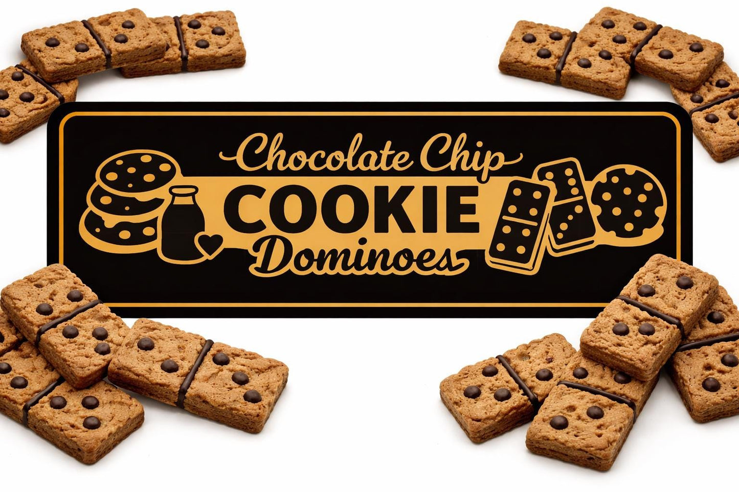 Chocolate Chip Cookie Dominoes Set