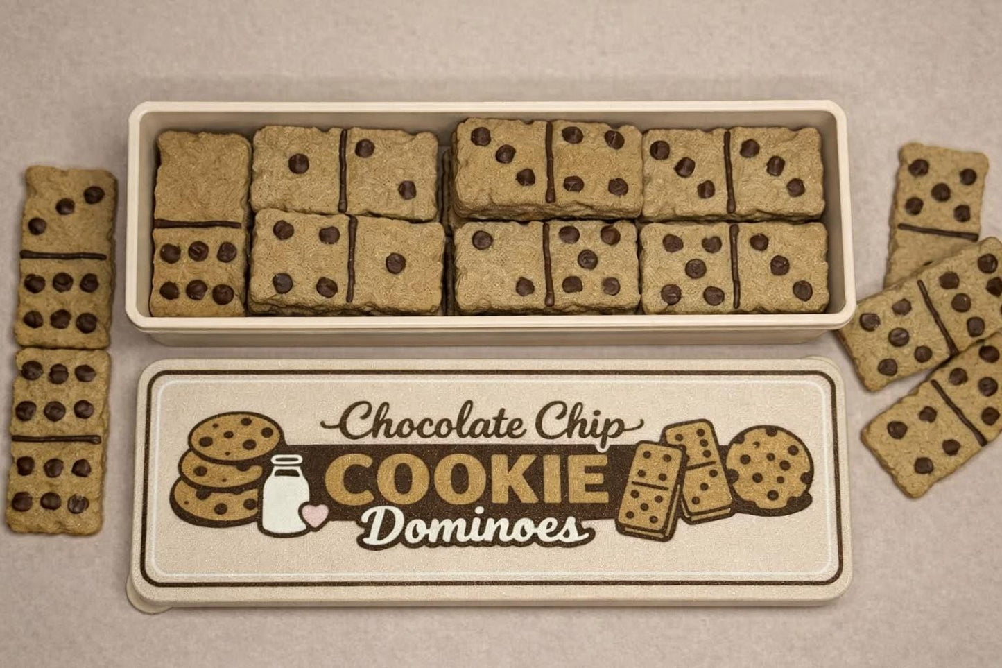 Chocolate Chip Cookie Dominoes Set