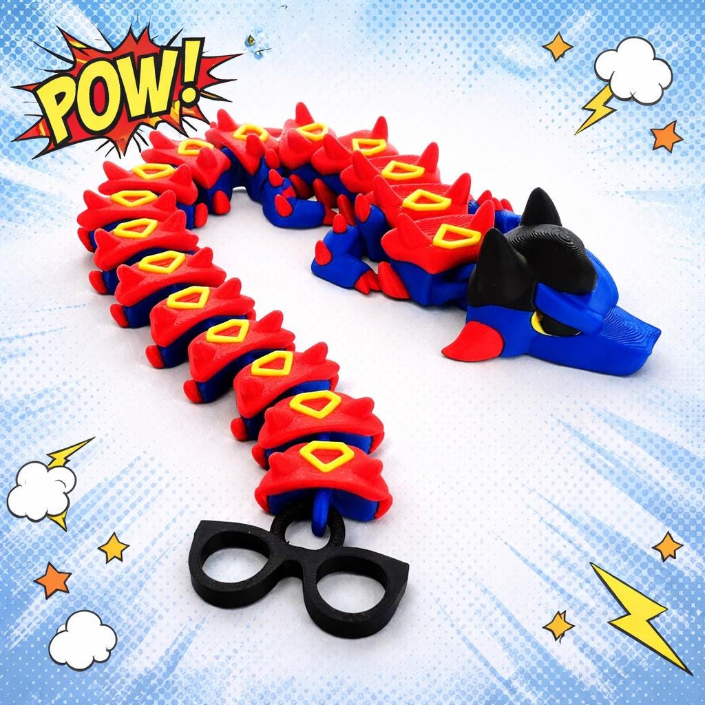 Superhero Dragon Toy: Comic Style Gift
