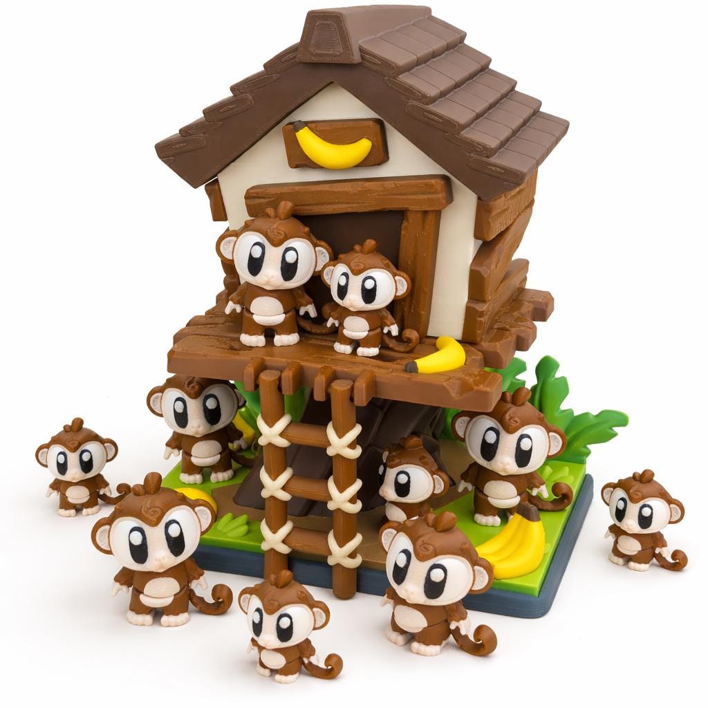 Monkey Treehouse Playset