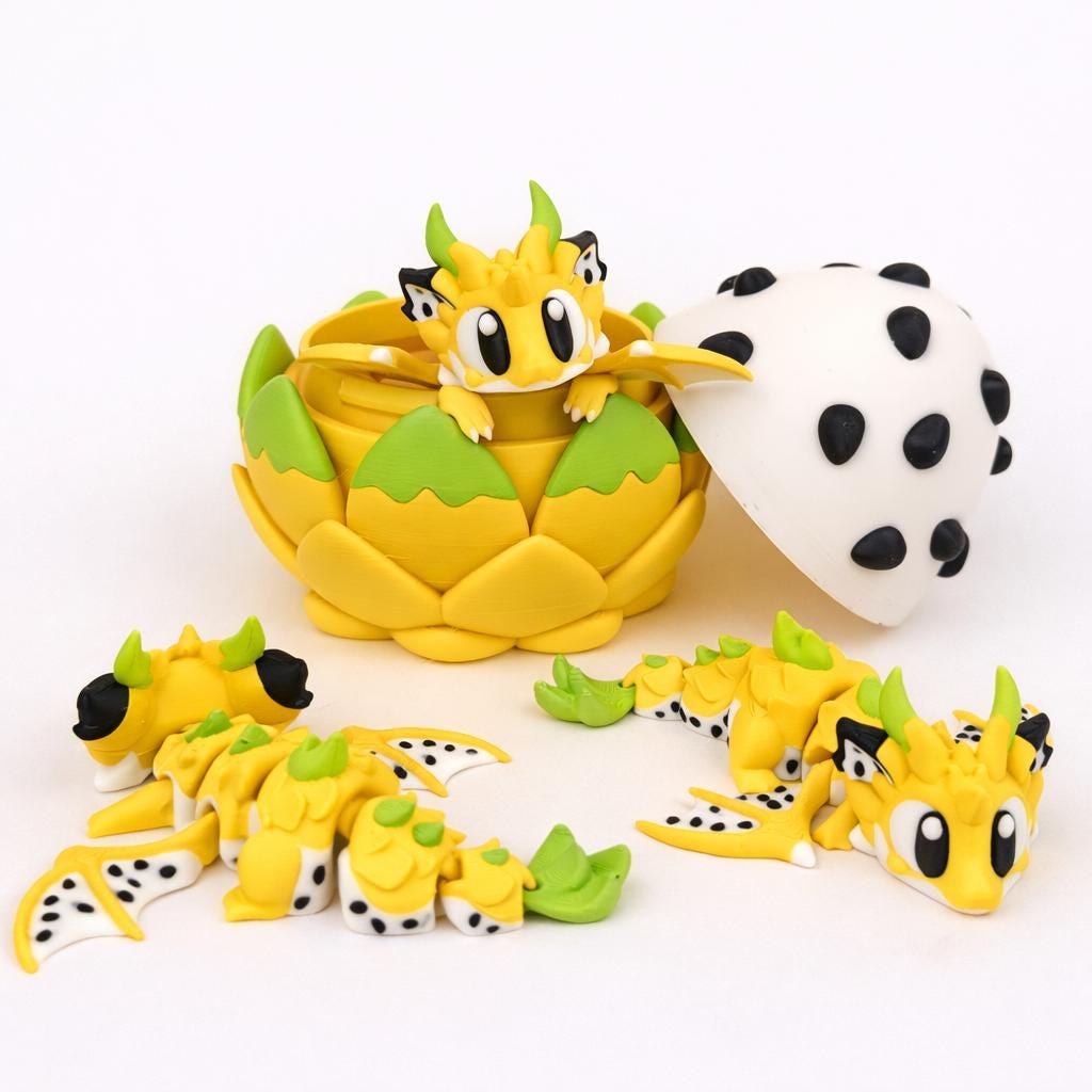 Dragon Fruit Dragons & Egg Set