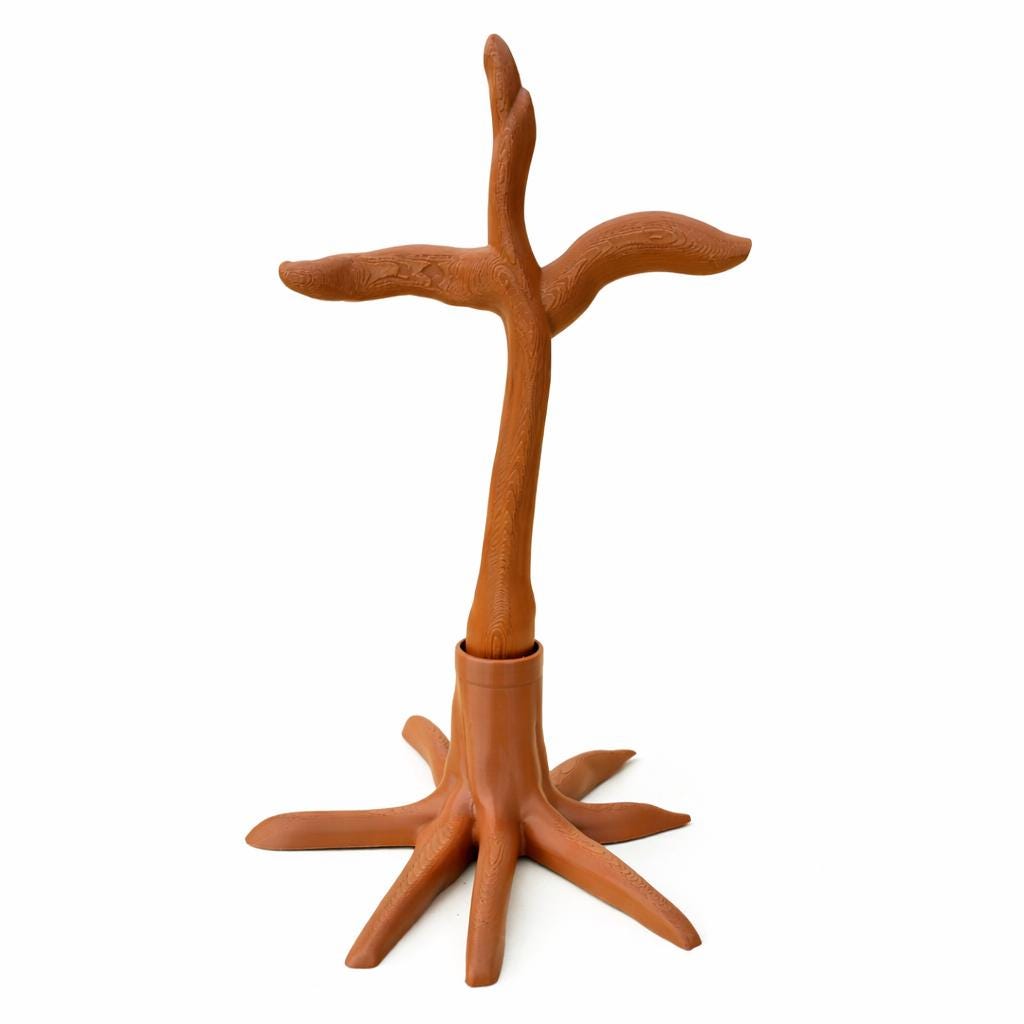 Articulated Gorilla Toy Set with Tree