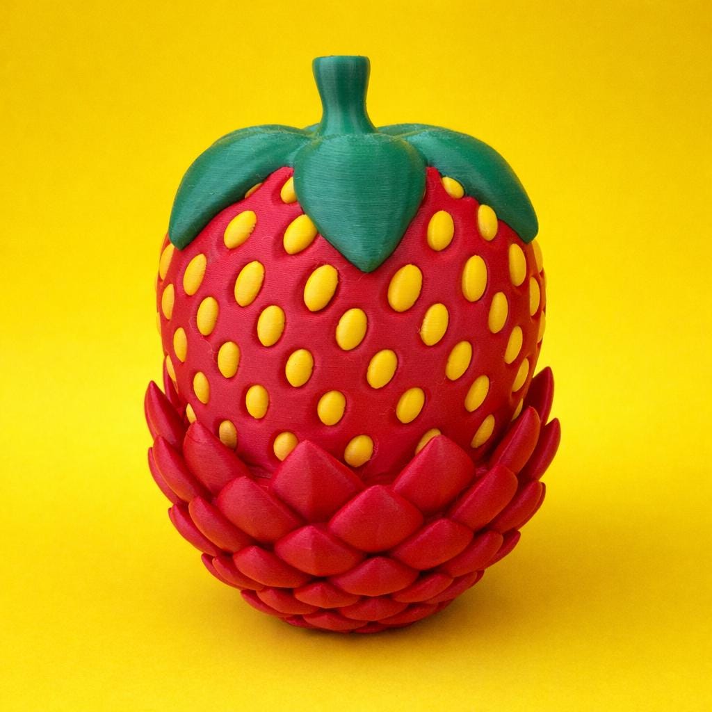 Strawberry Dragon and Egg Set