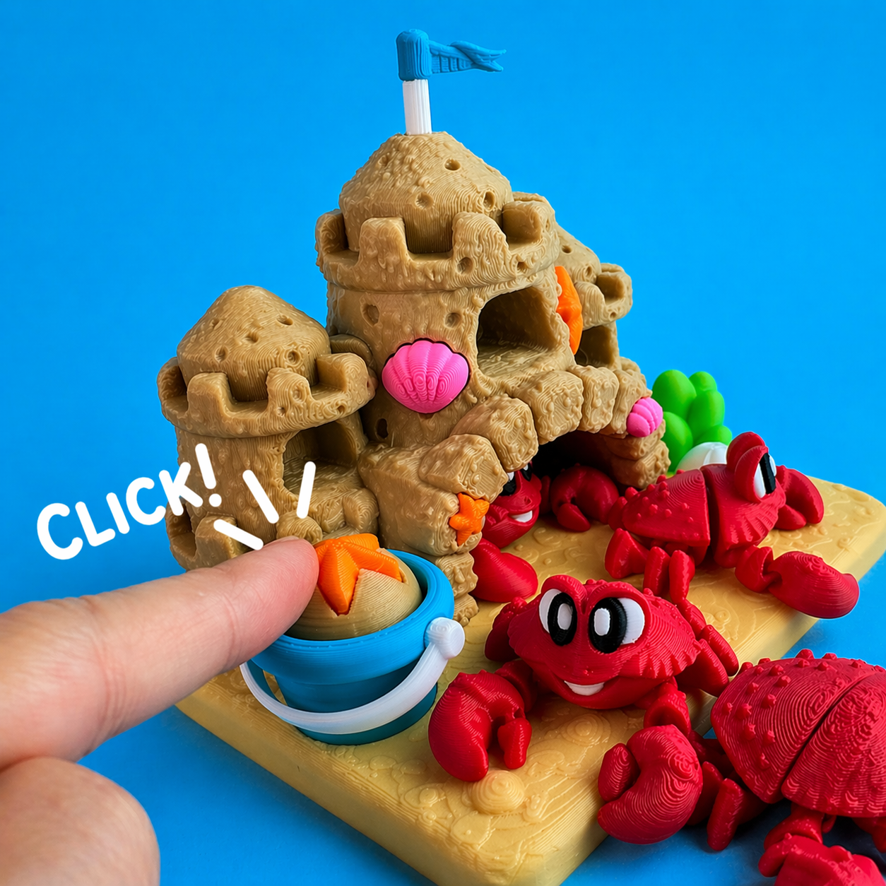 Crab Castle Mini Diorama 🏝️🦀