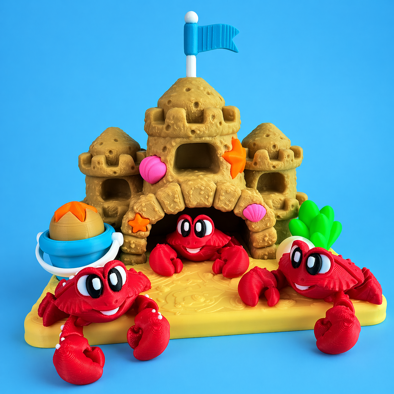 Crab Castle Mini Diorama 🏝️🦀
