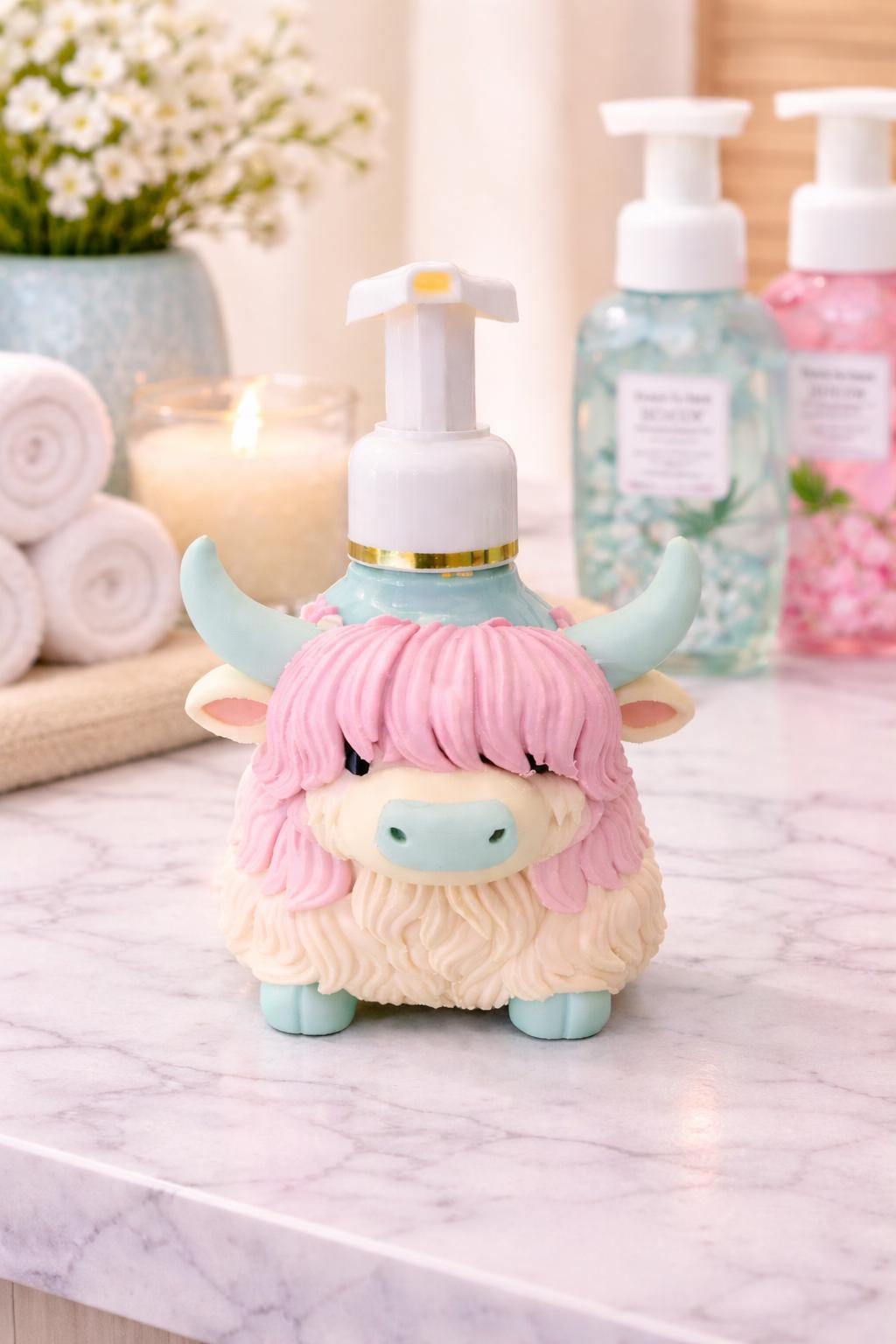 Highland Cow Soap Dispenser