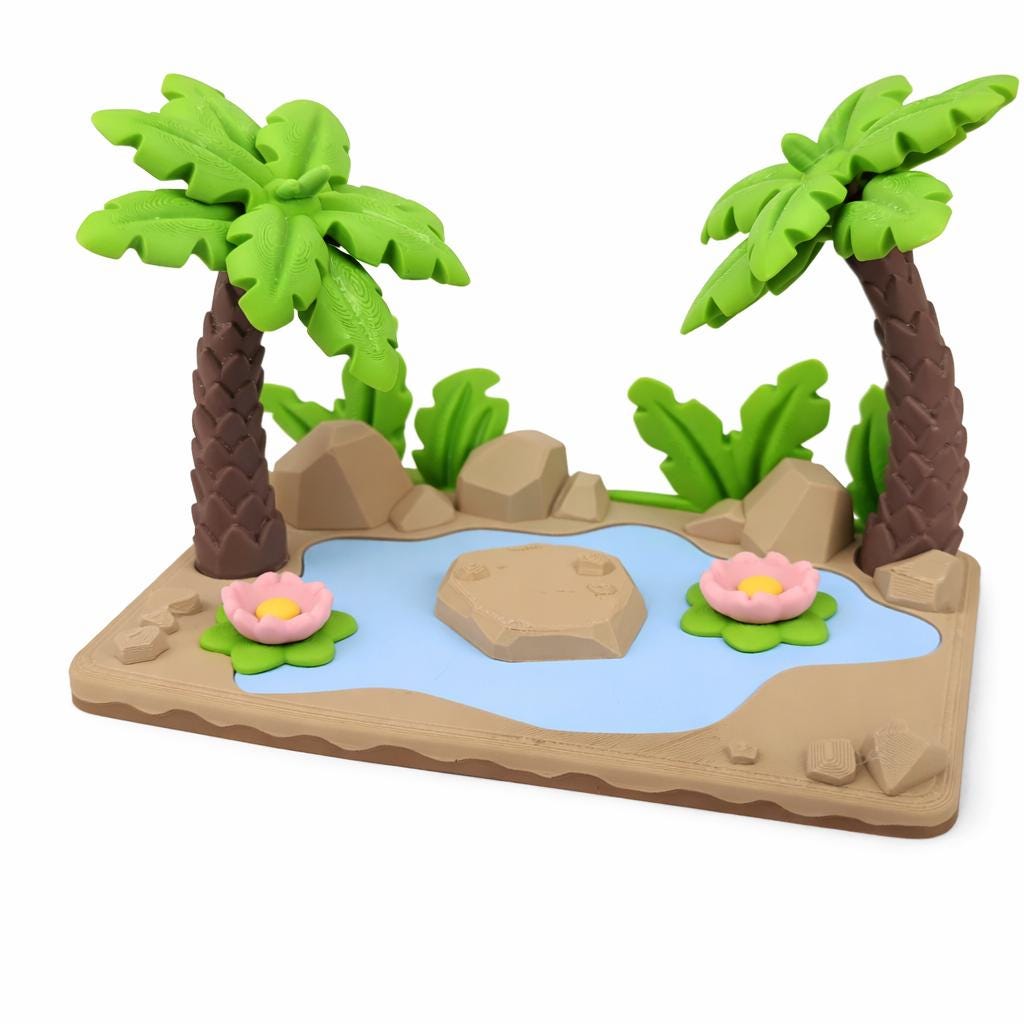 Flamingo Lagoon Diorama