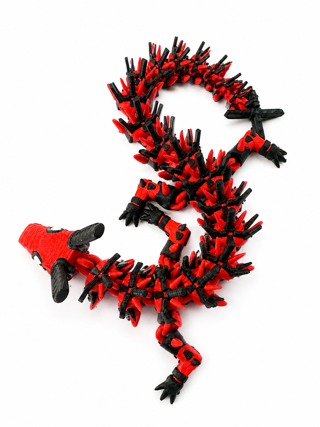 Red & Black Ninja Superhero Dragon