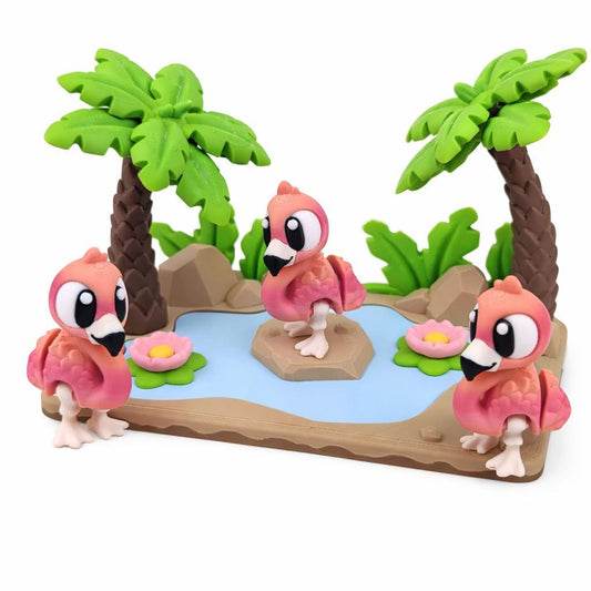 Flamingo Lagoon Diorama