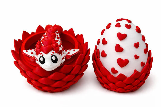 Heart Dragon with Matching Egg