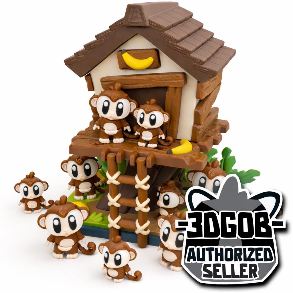 Monkey Treehouse Playset