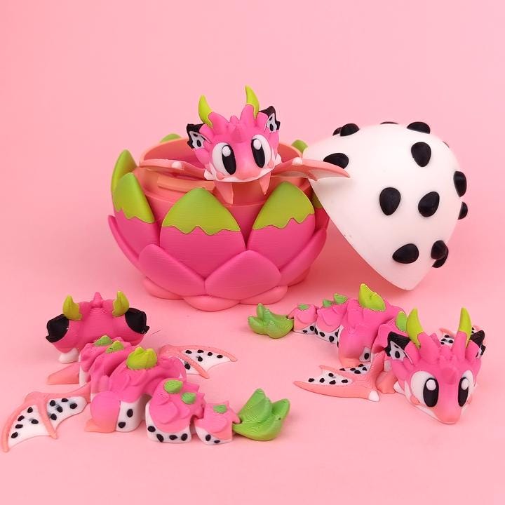 Dragon Fruit Dragons & Egg Set