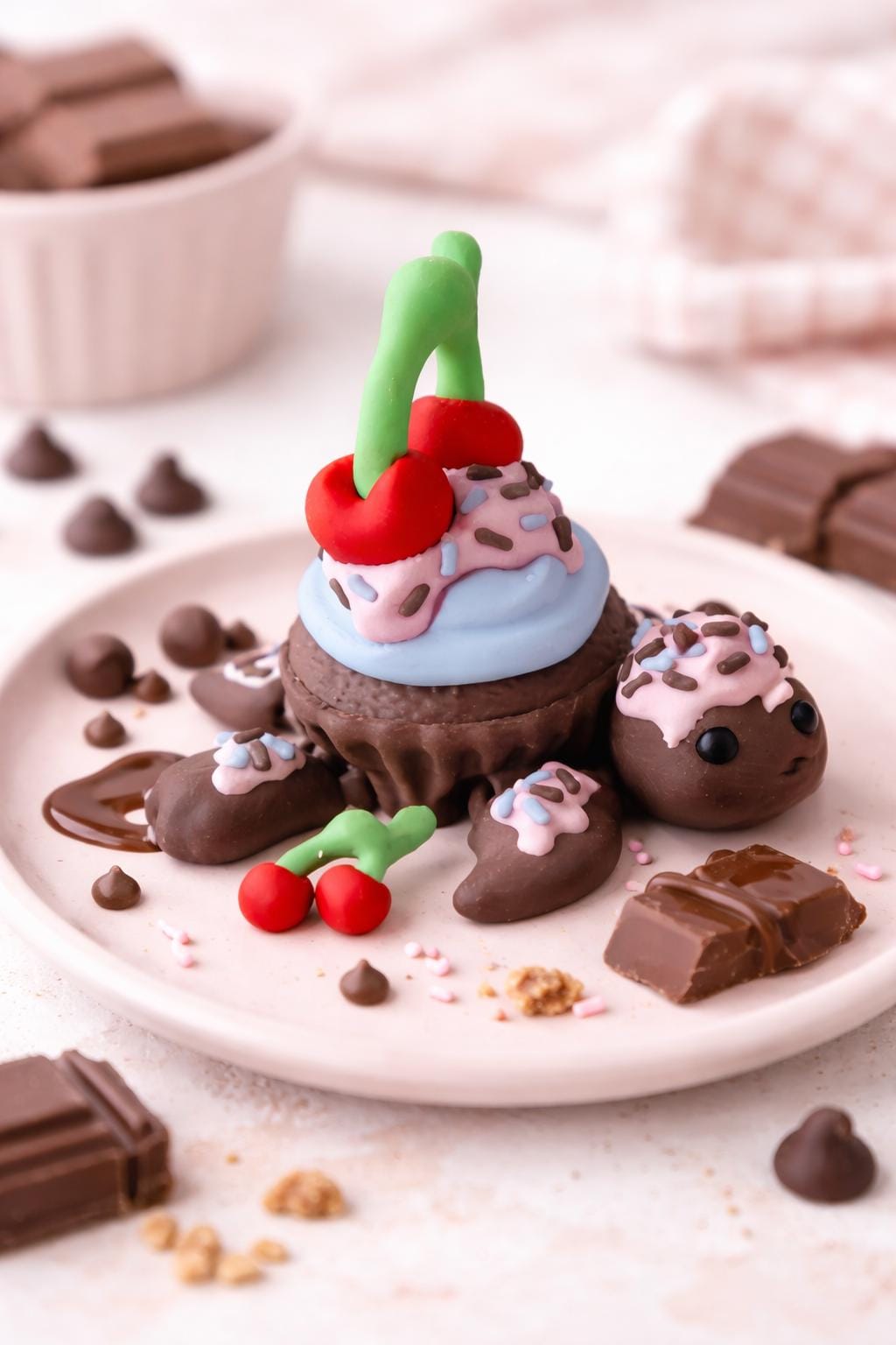 Cupcake Turtle Figurine