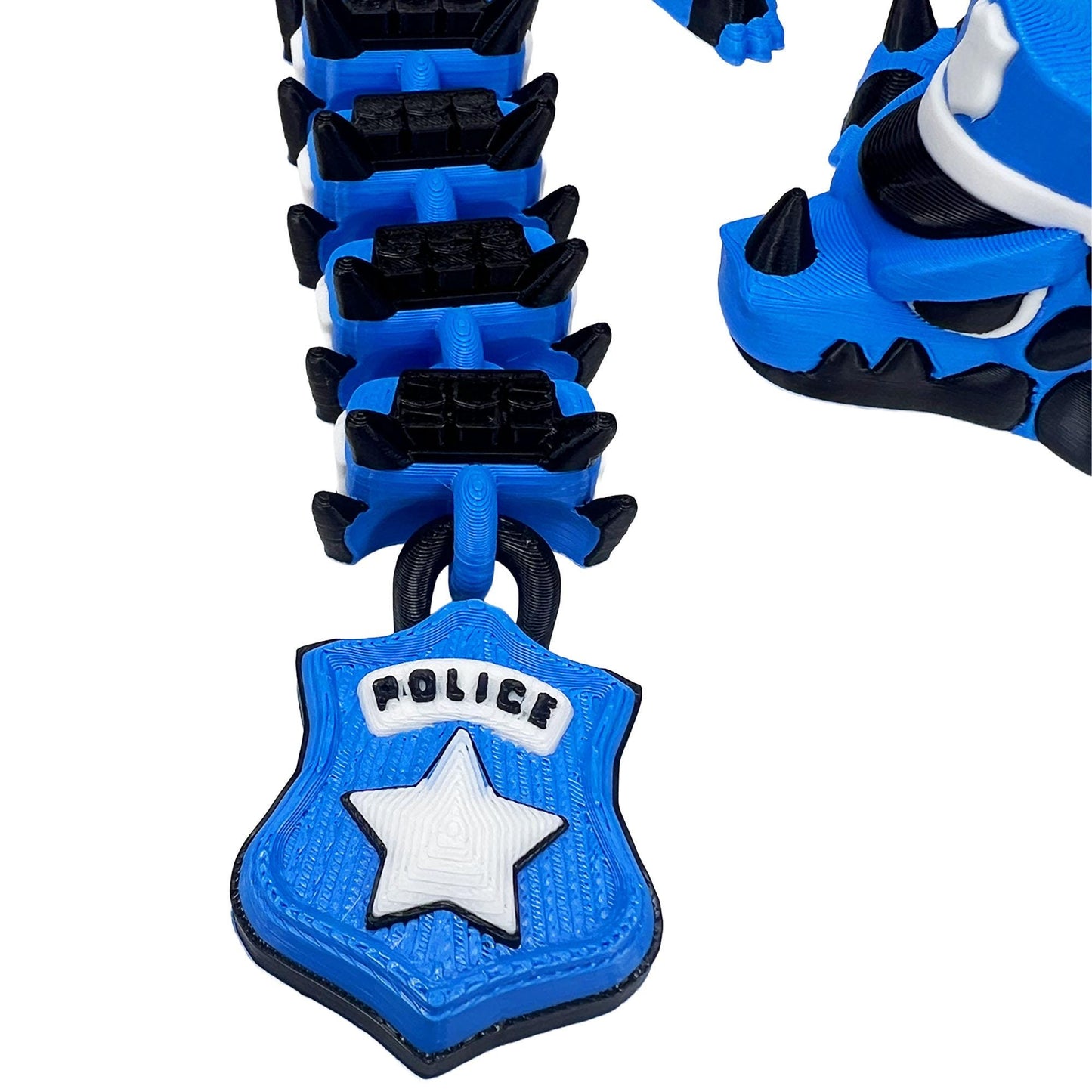 Police K9 Dragon Fidget Toy: 3D Printed Tactical Desk Decor
