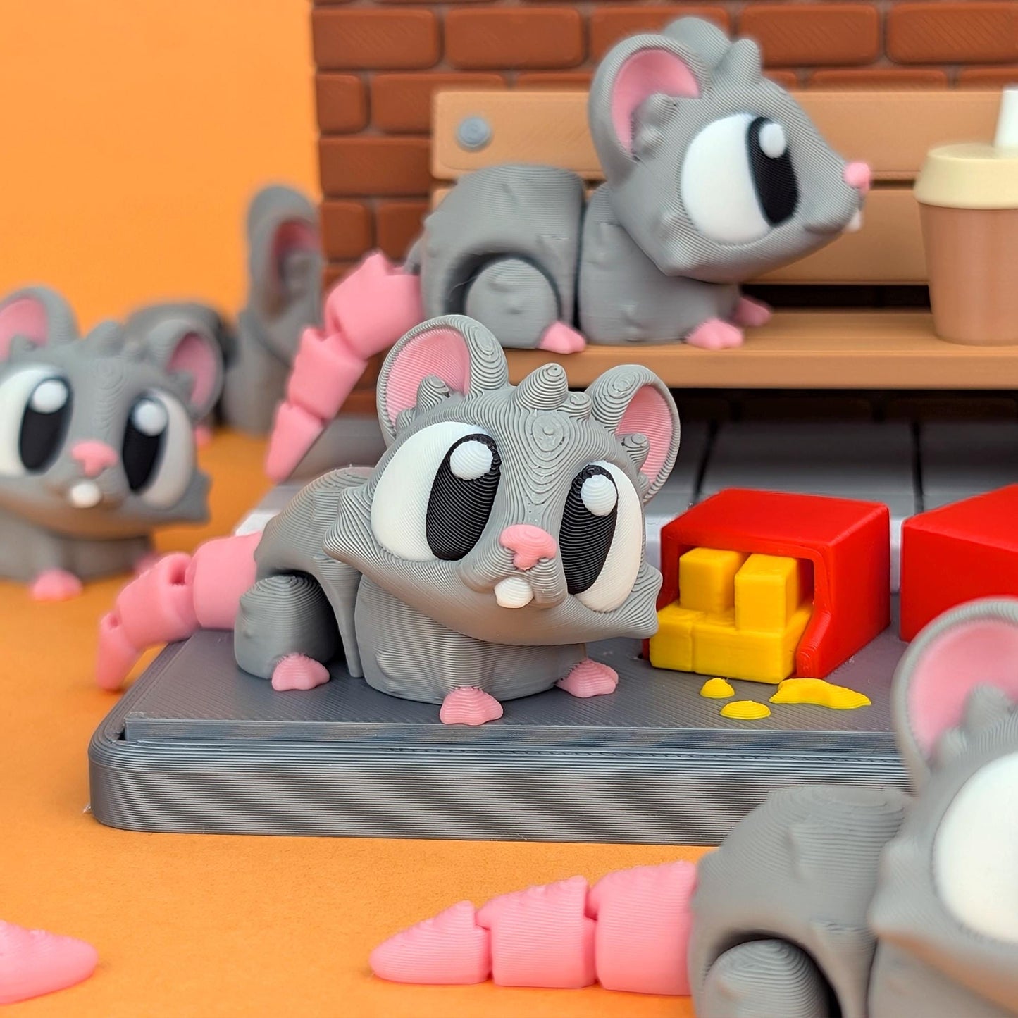 Rat Diorama: Subway Desk Decor