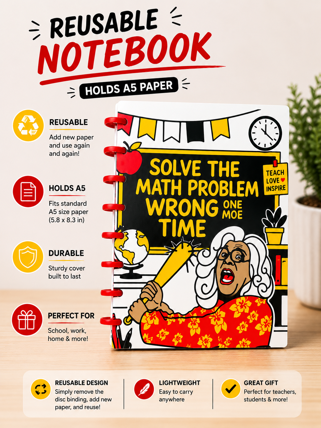 One Moe Time Funny Notebook