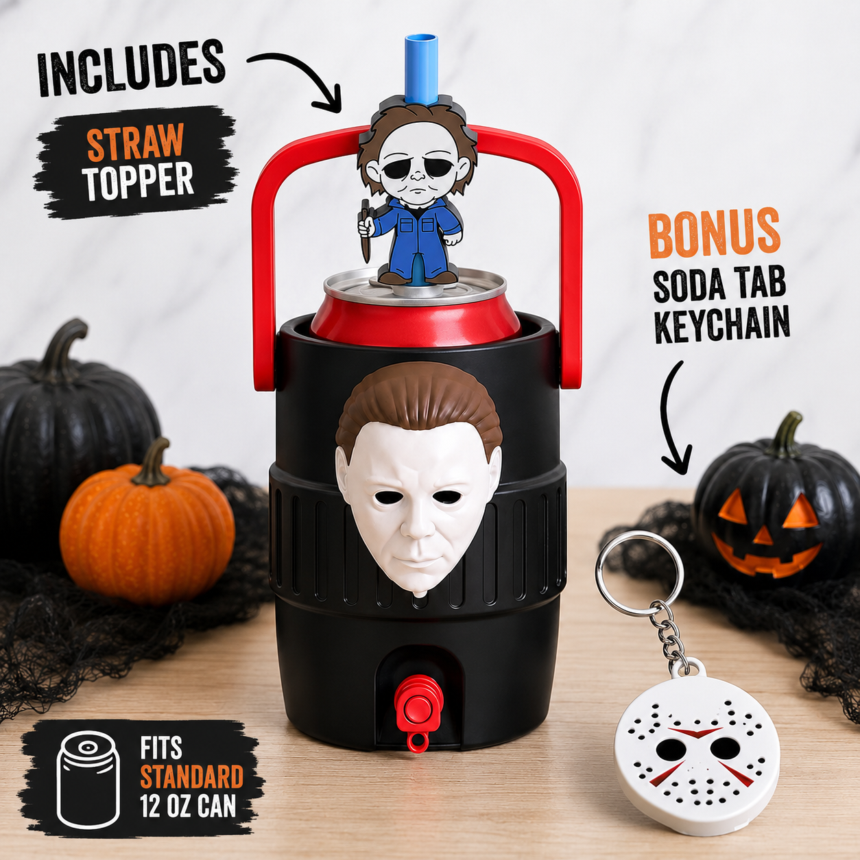 Halloween Horror Can Cooler